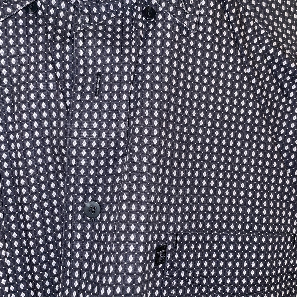 Panhandle Tuff Cooper Performance Western Long Sleeve Button Down Shirt  Size M